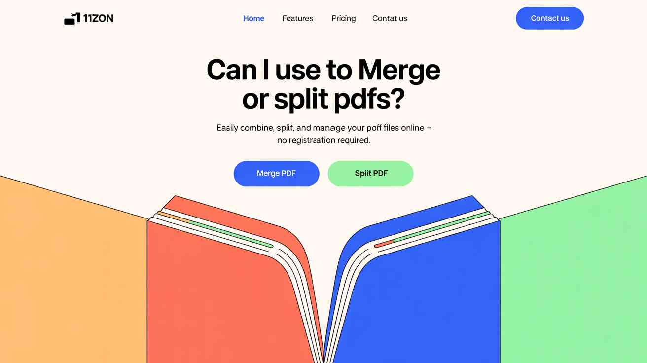 Can I Use 11ZON to Merge or Split PDFs?